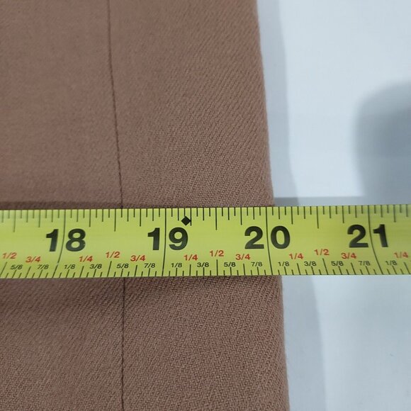 EVAN-PICONE 1980's 4 Button Carmel Long Length Blazer Shoulder Pads Made In USA - Picture 16 of 16